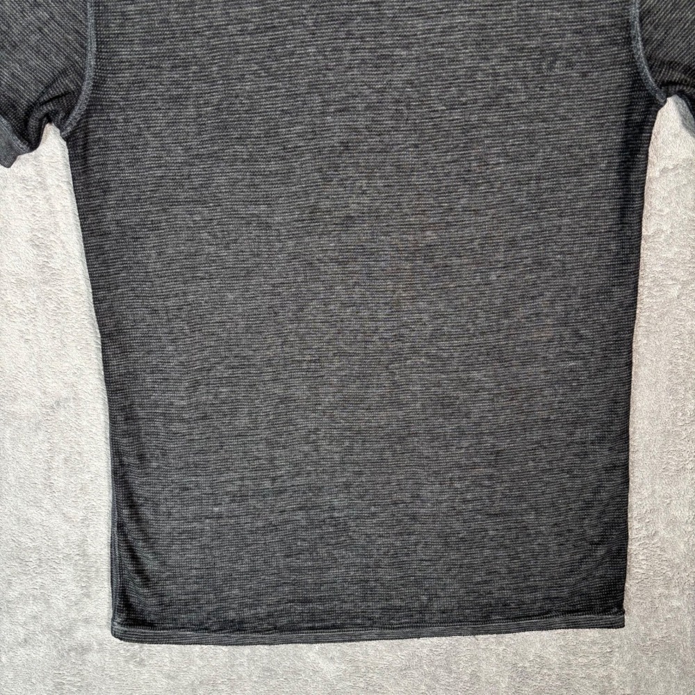 Polo Ralph Lauren Mens Large Charcoal Gray Waffle Knit Short Sleeve T-Shirt - Picture 7 of 11